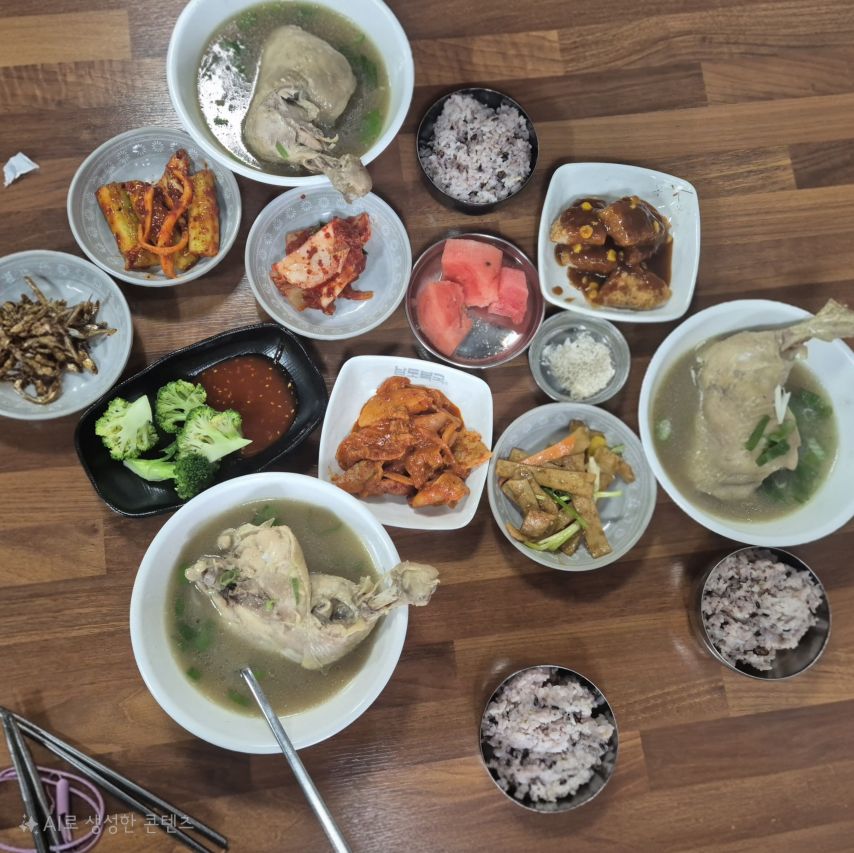 중복의 7,000원 백반입니다.