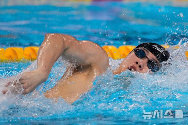 황선우 전체 2위로 세계선수권 자유형 200ｍ 결선 진출