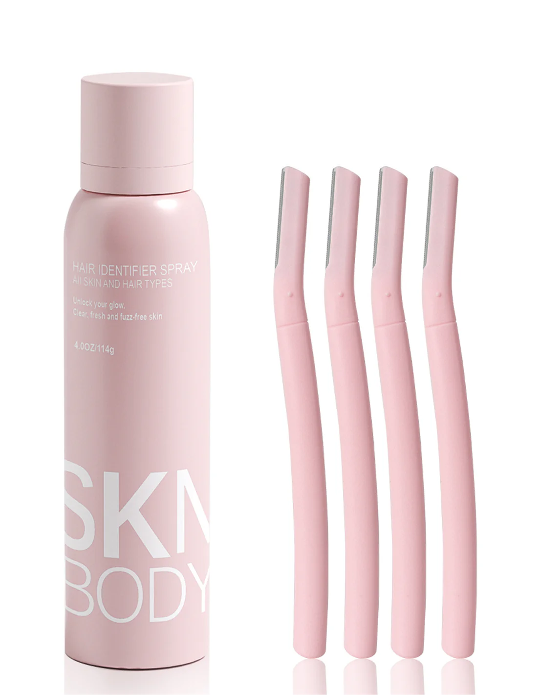 서양 여자 얼굴 잔털 면도