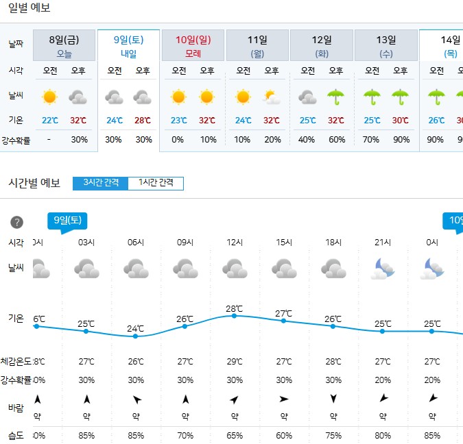 다들 내일 패딩 준비하세요