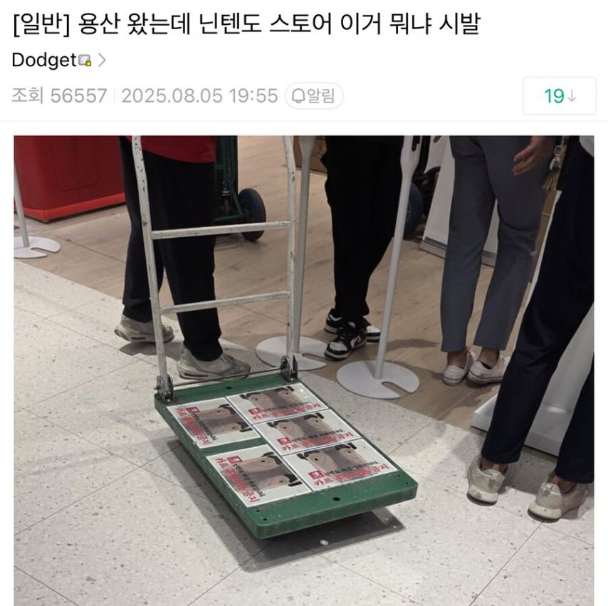 용산 닌텐도샵 근황