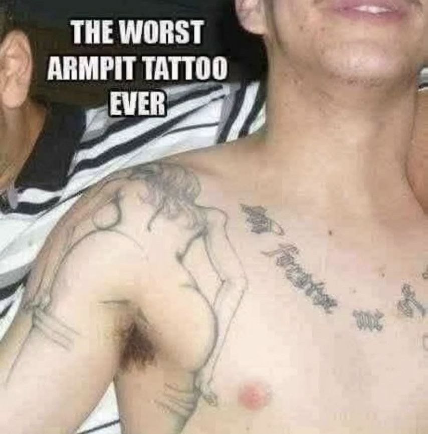 겨드랑이 문신 ㅗㅜㅑ