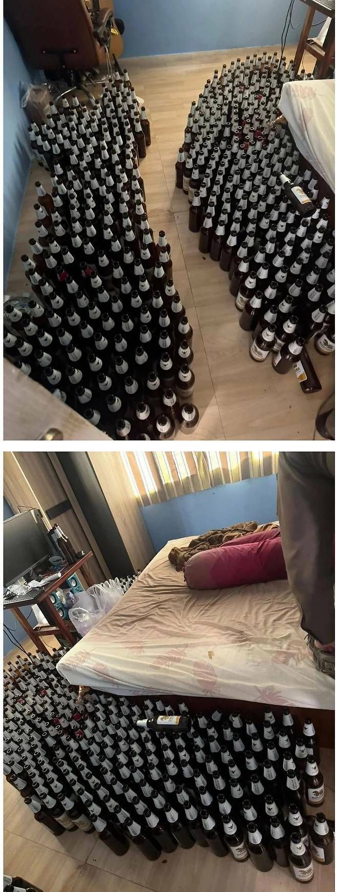 혐] 한 달 동안 먹고 돌연사 했다는 맥주량
