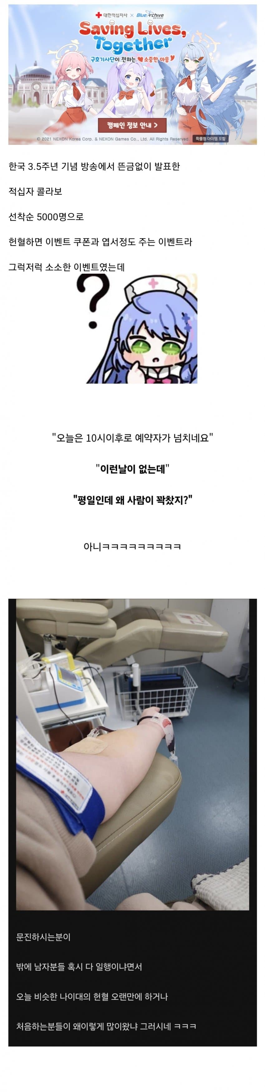 [야갤] 적십자가 블루아카와 연달아 콜라보하는 이유.jpg