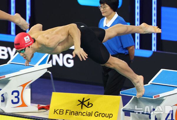 지유찬 세계선수권 자유형 50ｍ 결선 7위…한계 넘어서겠다(종합)