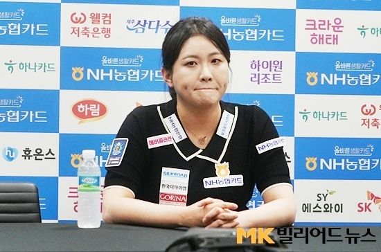 “경기내용 맘에 안들지만 준우승으로 자신감 얻어” NH농협카드LPBA 준우승 김민아