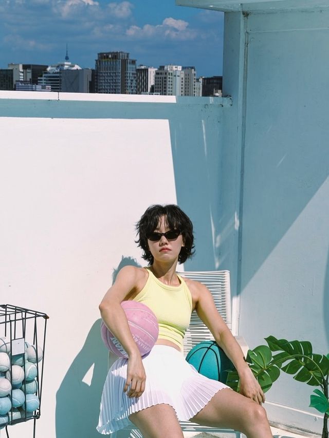 이주영 옥상에서 농구공 든 레몬요정 변신…네티즌 각선미 레전드