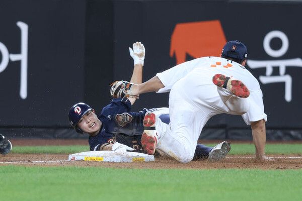 두산 한화 상대로 6-5 신승 거두고 파죽의 5연승 행진